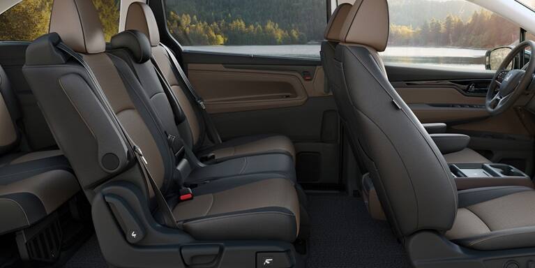2027 Honda Odyssey Elite Magic Slide second-row seats and spacious third-row leather-trimmed cabin (Minivan).